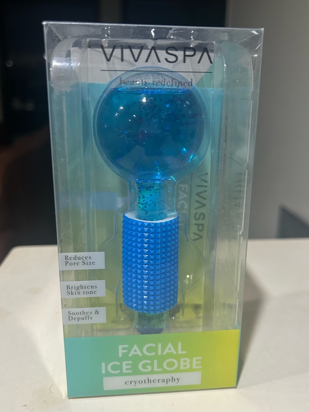 New Vivaspa Facial Ice Globe used for cryotherapy Facials Cooling Tool nib pores